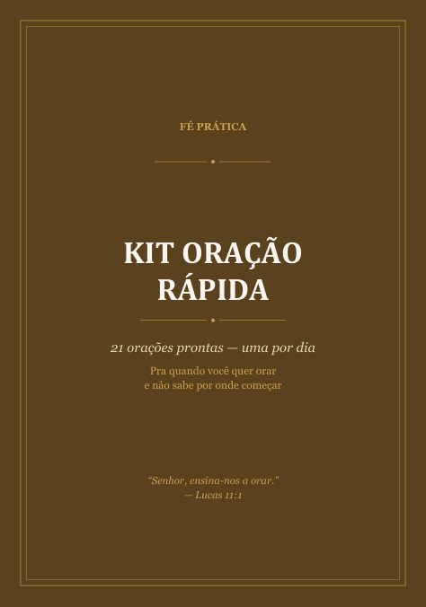Kit Oração Rápida